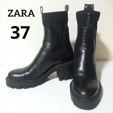 ZARA 트랙 밑창 부츠 통굽