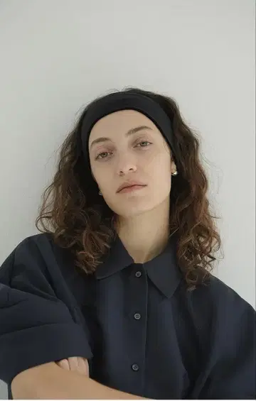CLANE VELOUR HAIR BAND black