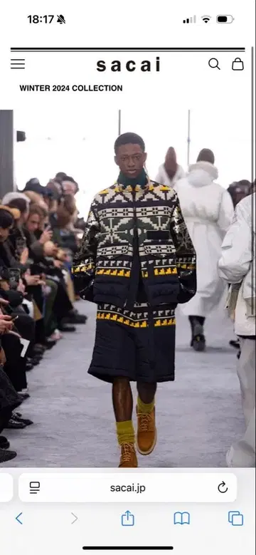 24aw sacai 퀼팅 베스트 사이즈 2