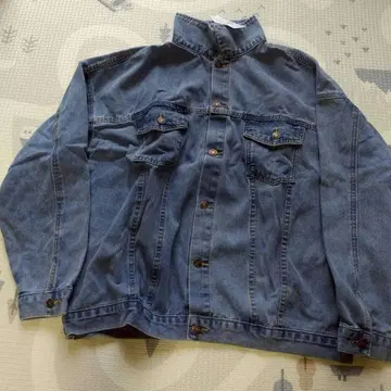 418 프리 여성용 데님 하오리 데님 자켓 워시 블루