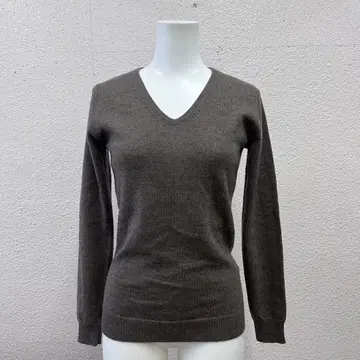 PHILIPPE LE BAC 캐시미어 100% V넥 니트 스웨터