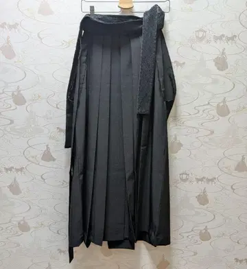 졸업식 하카마 블랙 레이스 끈아래 95cm