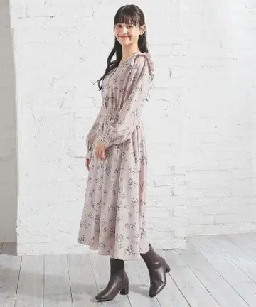 허니즈 어깨 프릴 원피스