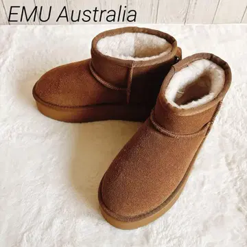 [ EMU Australia ] 어그 부츠 ( 카멜 ) 통굽 부츠