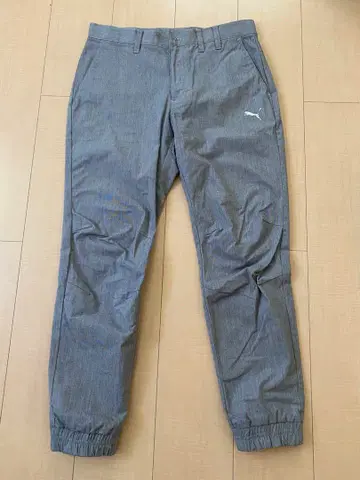 PUMA 그레이 골프 팬츠 밑단 밴딩 사양 M 사이즈