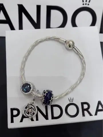 판도라 팔찌 실버 블루