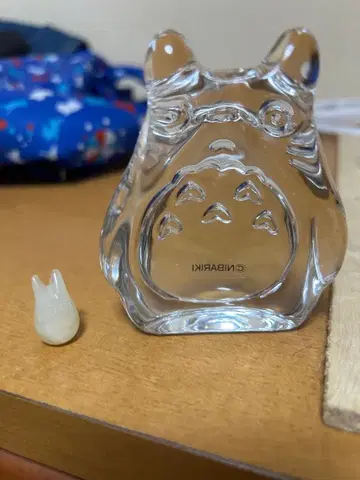 크리스탈 토토로 피규어 약 8cm