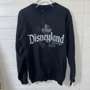 Disneyland 미키마우스 맨투맨 블랙
