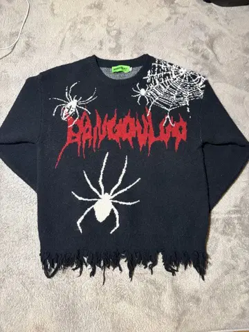 데미지 스파이더 니트 M. PCTOKYO