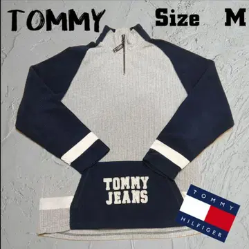 [ 선착순 레어 ] TOMMY JEANS 하프 지퍼 플리스 스트레이너
