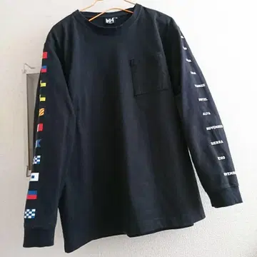 Helly Hansen 헬리한센 긴팔 티셔츠 국제 신호기 플래그 디자인