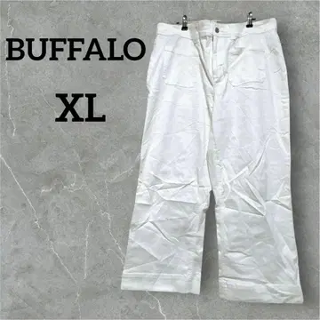 새상품급 BUFFALO 하이라이즈 크롭 팬츠 [ 14/34 ] 화이트