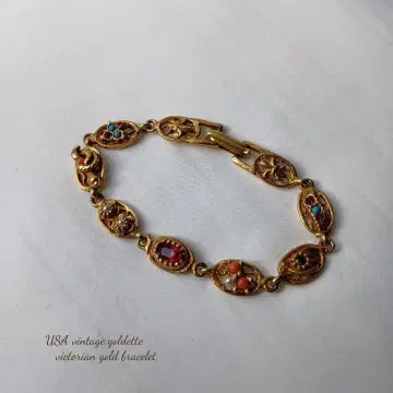 USA 빈티지 골데트 빅토리아 골드 팔찌