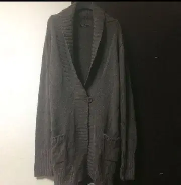 Discoat 브라운 롱 가디건
