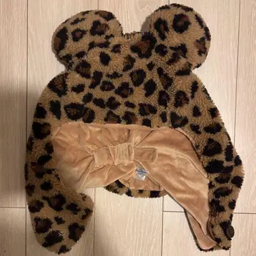 디즈니 미키 레오파드 무늬 보아 팬캡