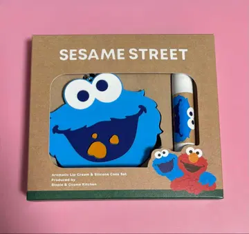 SESAME STREET 쿠키 몬스터 립크림 & 실리콘 케이스