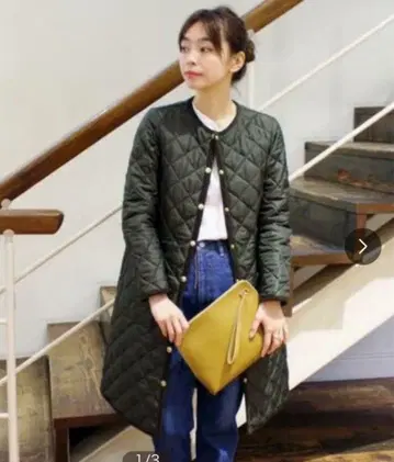 트래디션 웨더웨어 아크리 롱 32 카키 블랙 파이핑