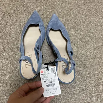 ZARA 라이트 블루 펌프스 39 사이즈