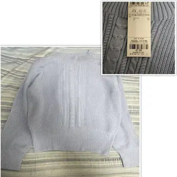 [새상품급] 5990엔 anysis 라이트 블루 니트 스웨터