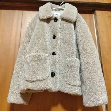 ZARA 베이지 보아 자켓