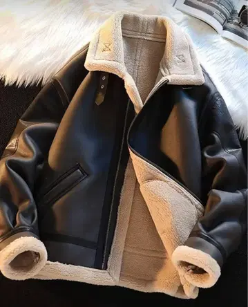 블랙 가죽 자켓 보아 라이닝 사이즈 전개 있음
