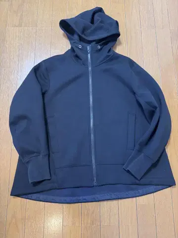 UNIQLO 플러스J 드라이 맨투맨 풀 집업 후드티 블랙 XL 사이즈