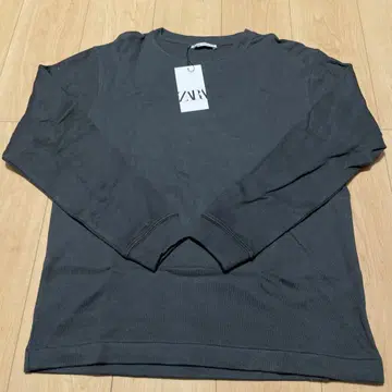 새상품 미사용 ZARA 자라 긴팔 셔츠 롱T 그레이