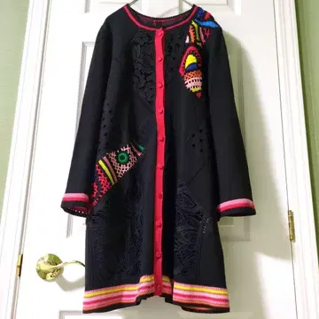 TOKUKO 1er VOL 프론트 오픈 튜닉 겉옷 우루과이 아트