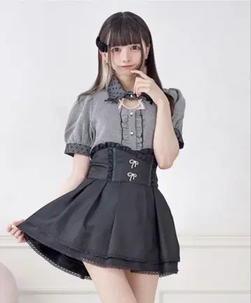 Palelfy 하운드투스 체크 블라우스