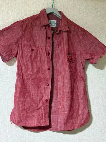 STUDIO D'ARTISAN 반팔 셔츠 빨간색