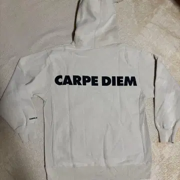 CARPE DIEM 후드티 크림 XL