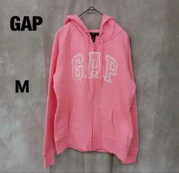 GAP 핑크 집업 후드티 M
