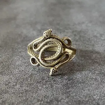 멕시칸 주얼리 실버 925 스네이크 반지 뱀 행운 빈티지