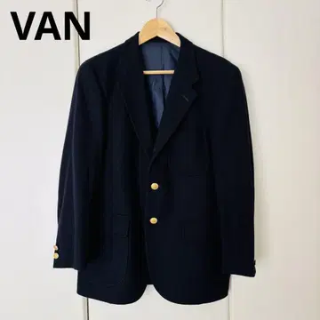 VAN 골드 버튼 블레이저 자켓 플란넬 A4 사이즈 M 사이즈