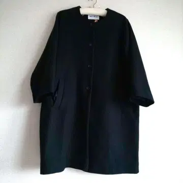 10월 타임세일 [새상품급] blue willow 노카라 울 혼방 코트