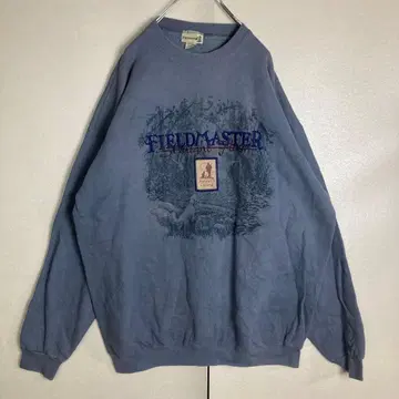 USA제 레트로 빈티지감 자수 프린트 디자인 맨투맨 트레이닝복