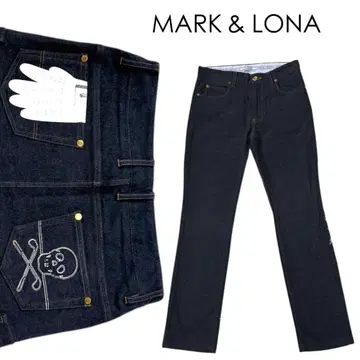 [ MARK&LONA ] 골프 팬츠 그로브 스컬 그레이 M 새상품급