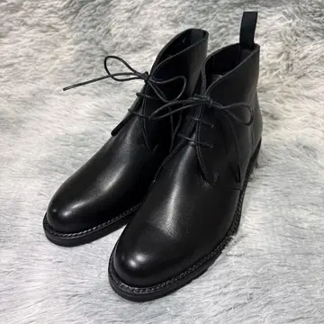 새상품 히미코 23.0cm 디저트 부츠 가죽 블랙 일본제