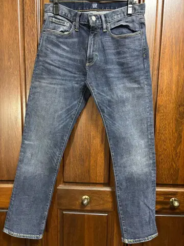 GAP 스트레이트 데님 30x30 다크 블루