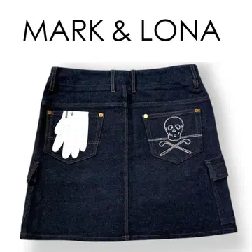 [ MARK&LONA ] 골프 스커트 스컬 그로브 그레이 M 사이즈