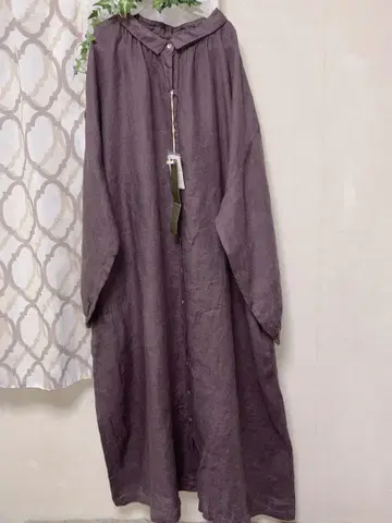 08mab 초미니 옷깃 린넨 원피스