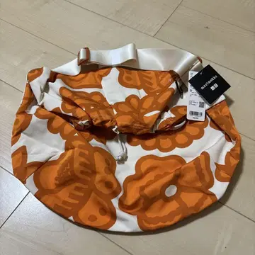 택 포함 새상품 미사용 유니클로 marimekko 오렌지 숄더백