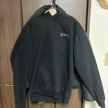 supplier 블랙 L 사이즈 후드티