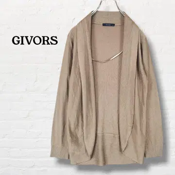 GIVORS 토퍼 가디건 버튼 없음 [ M ] 브라운