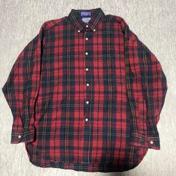 SIR Pendleton 빨간색 체크 긴팔 셔츠 사이즈 L 펜들턴