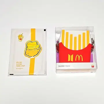 BTS 맥도날드 콜라보 실리콘 파우치 스트랩