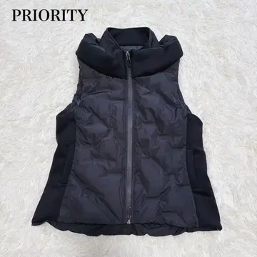 새상품급 PRIORITY 퀼팅 다운 베스트 블랙