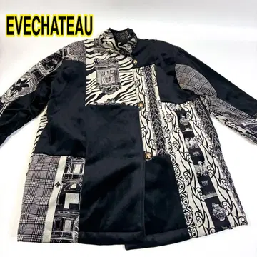 [ vintage ] EVECHATEAU 패치워크 충전솜 코트 자켓