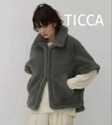 TICCA 티 울 퍼 판초 코트