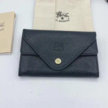 IL BISONTE 일비종떼 새상품 코인 케이스 카드 케이스 블랙 지갑